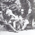 I. S. Turgenev at the dacha of the Milyutin brothers in Baden-Baden, 1867. Author K.Werzinger 